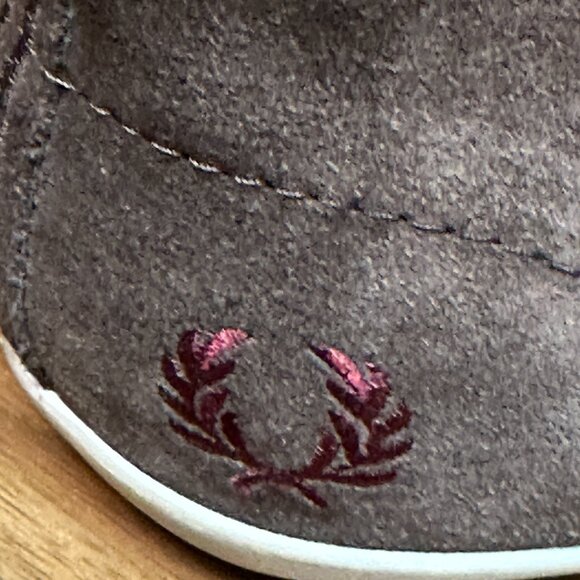Fred Perry Byron Men\'s Mid Suede Dark Chocolate Shoes Size 9 In Great Shape main image 5